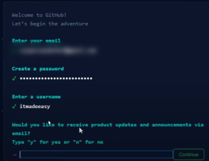 Github opret brugernavn Github opret brugernavn
